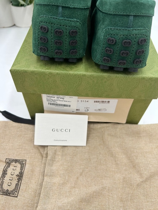*************Men’s Gucci Suede horse bit driver loafers. Size 12.5 (fits 13 US.) main image 5